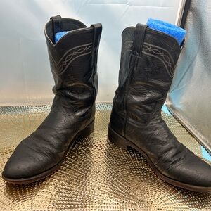 Justin man 7.5 exotic Roper cowboy boots
